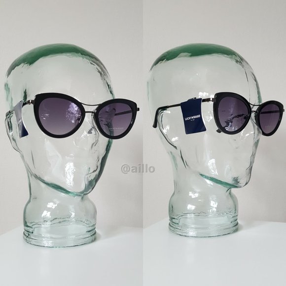 Lucky ? Brand LUNA BLACK Cat Eye Sunglasses main image 6